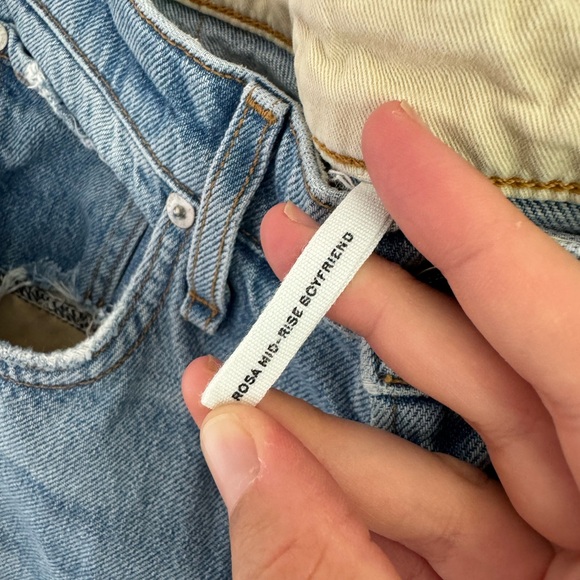 Rag & Bone Rosa Mid-Rise Boyfriend in Harper Jean - Picture 8 of 9